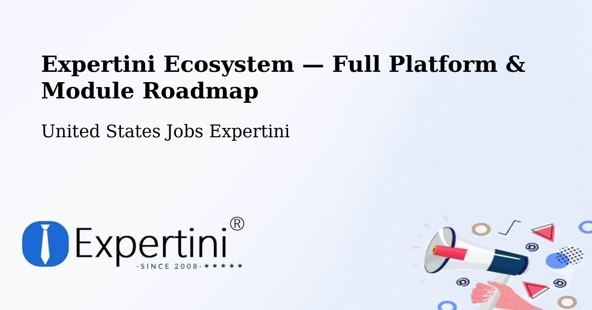 Expertini Ecosystem — Full Platform & Module Roadmap – Grantham